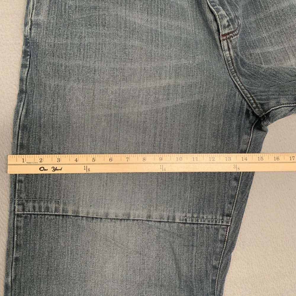 Vtg PHAT FARM Jeans Mens 38x33 Wide Leg Baggy Double Seam Loop Skater Streetwear - Picture 11 of 15